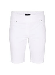 Tettsittende shorts med baklommer, White