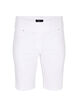 Tettsittende shorts med baklommer, White, Packshot image number 0