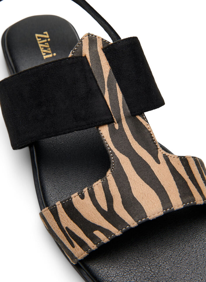 Wide fit - Sandaler med brede stropper, Svart, Packshot image number 3