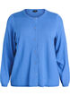 Cardigan med runde knapper, Bl&aring;, Packshot image number 0