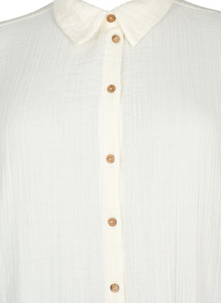 Kortermet skjorte med knapper, Off-White, Packshot image number 2