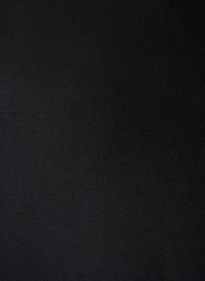 Jerseybluse med albuelange ballongermer, Svart, Packshot image number 2