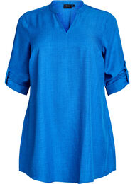 Tunika med rund hals, Daphne Blue