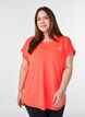 Ensfarget trenings-T-skjorte, Orange, Model image number 0