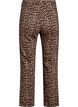 Leopardjeans med regular fit og vanlig midje, Brun, Packshot image number 1