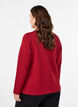 Jerseybluse med rund hals, Rød, Model image number 2