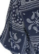 Viskosebluse med paisleym&oslash;nster og ballongermer, Bl&aring;, Packshot image number 3