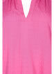 Kortermet bluse i viskose med V-hals, Shocking Pink, Packshot image number 2