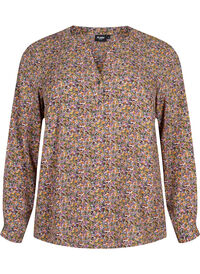 FLASH - Langermet bluse med mønster