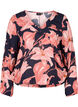 Viskosebluse med smock, N. Sky Sketch Flower, Packshot image number 0