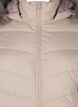 Kort boblejakke med hette, Beige, Packshot image number 2