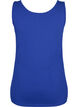 Ensfarget basic topp i bomull, Bl&aring;, Packshot image number 1