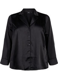Nattskjorte i sateng, Black