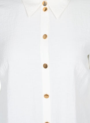 Lang skjorte med 3/4-ermer, Bright White, Packshot image number 2