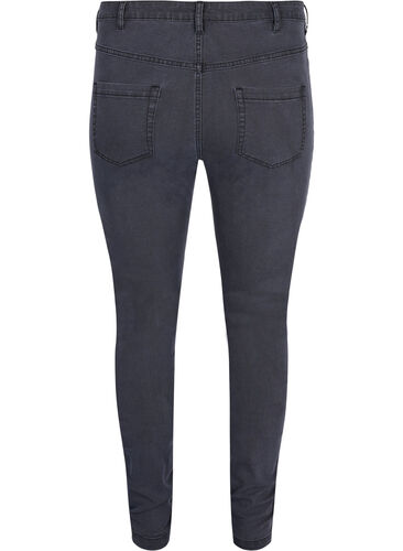 Super slim Amy jeans med høyt liv, Grey Denim, Packshot image number 1