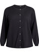 Cardigan med runde knapper, Svart, Packshot image number 0