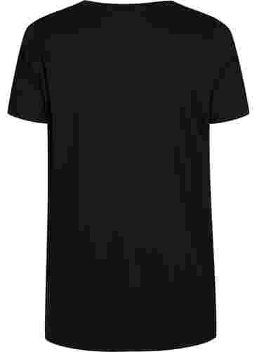 Oversized T-skjorte med trykk, Black W. Love, Packshot image number 1