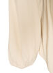 Viskosebluse med V-hals og avrundet fold, Beige, Packshot image number 3