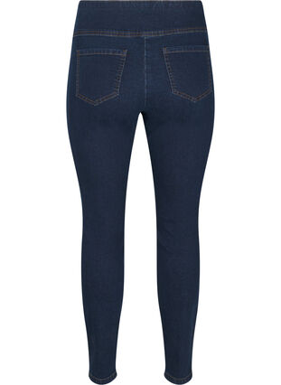 Zizzi Elastiske jeggings med høy midje, Dark Blue, Packshot image number 1