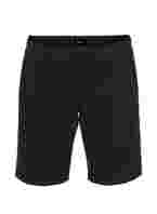 Løse shorts med lommer i bomull, Black