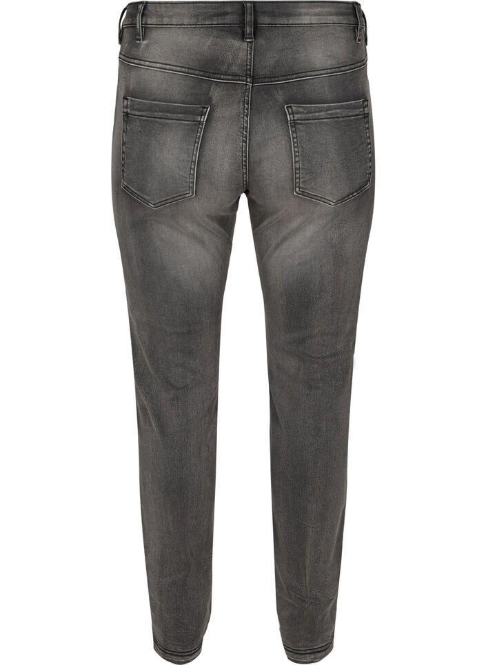 Slim fit Emily jeans med normal høyde i livet, Grå, Packshot image number 1