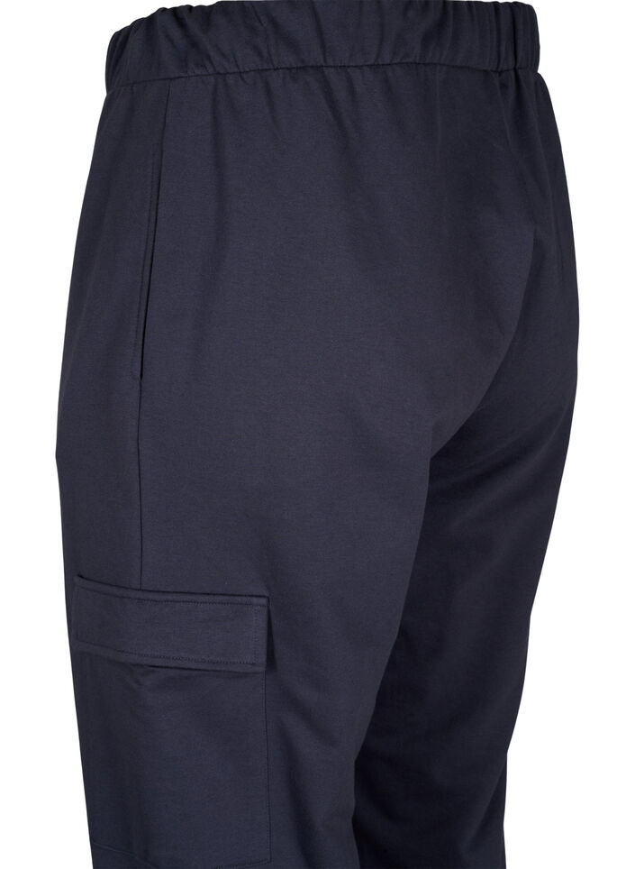 Joggebukse med cargo-lommer, Ombre Blue, Packshot image number 3