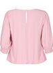 Ensfarget viskosebluse med ballongeffekt, Zephyr, Packshot image number 1