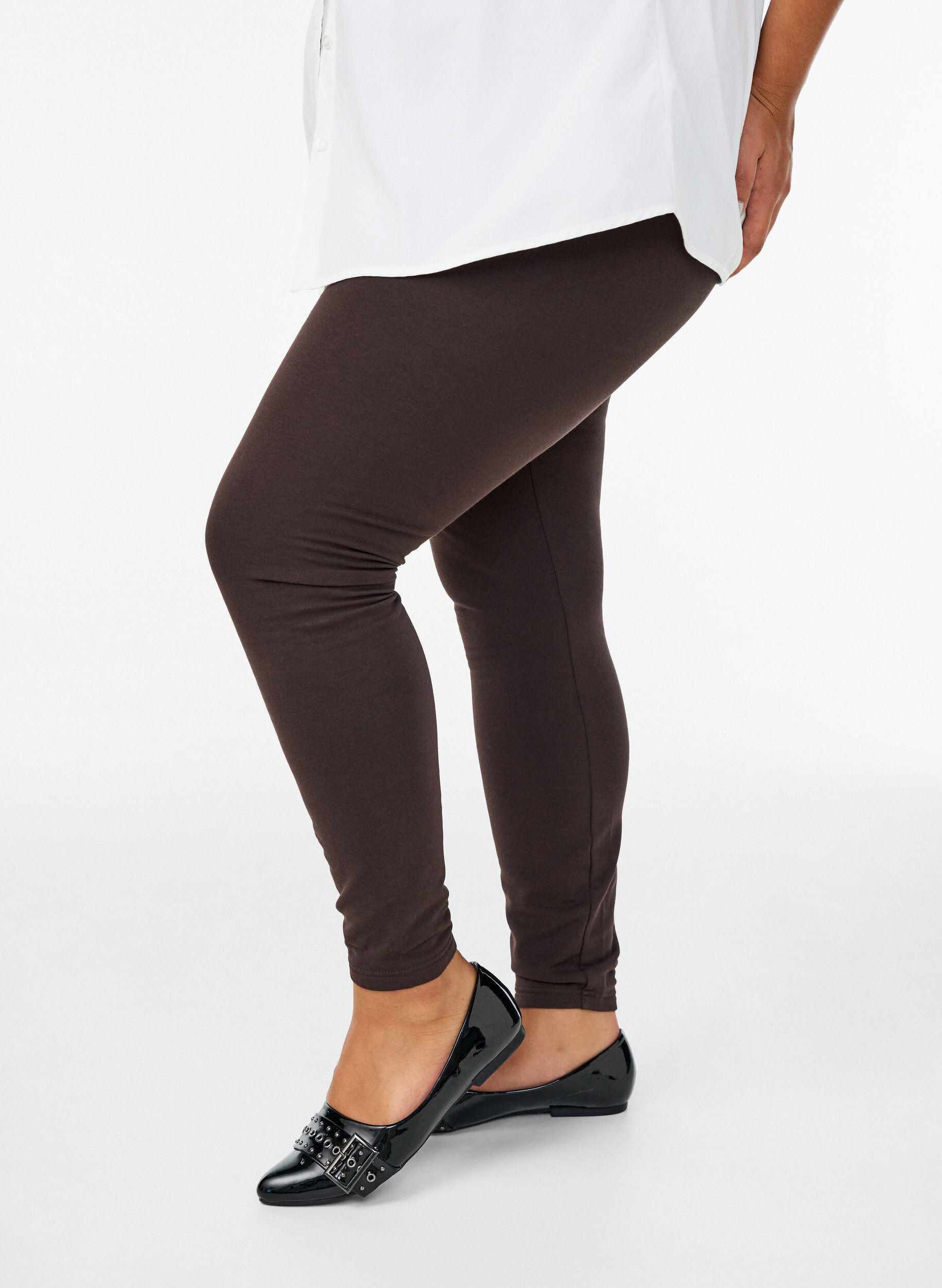 F&ocirc;ret tights i bomull, Brun, Model