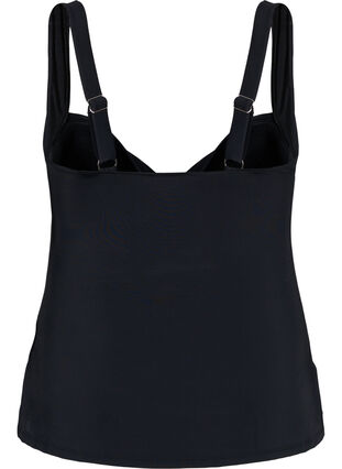 Zizzi Tankini med draperinger, Svart, Packshot image number 1