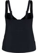Tankini med draperinger, Svart, Packshot image number 1