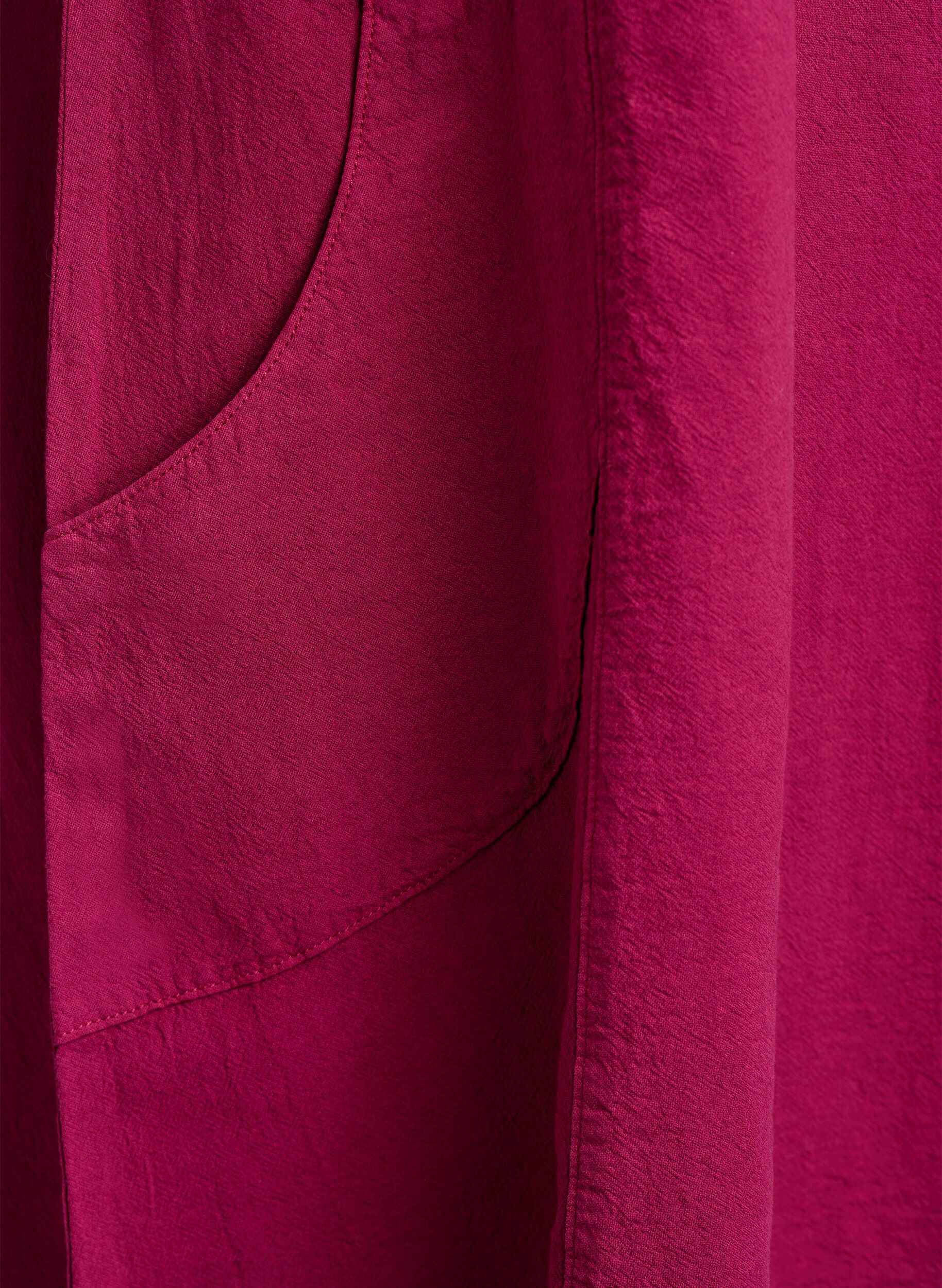 Zizzi Kortermet bomullskjole, R&oslash;d, Packshot image number 3