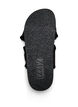 Wide fit - Slip-on sandal med volangkanter, Svart, Packshot image number 4