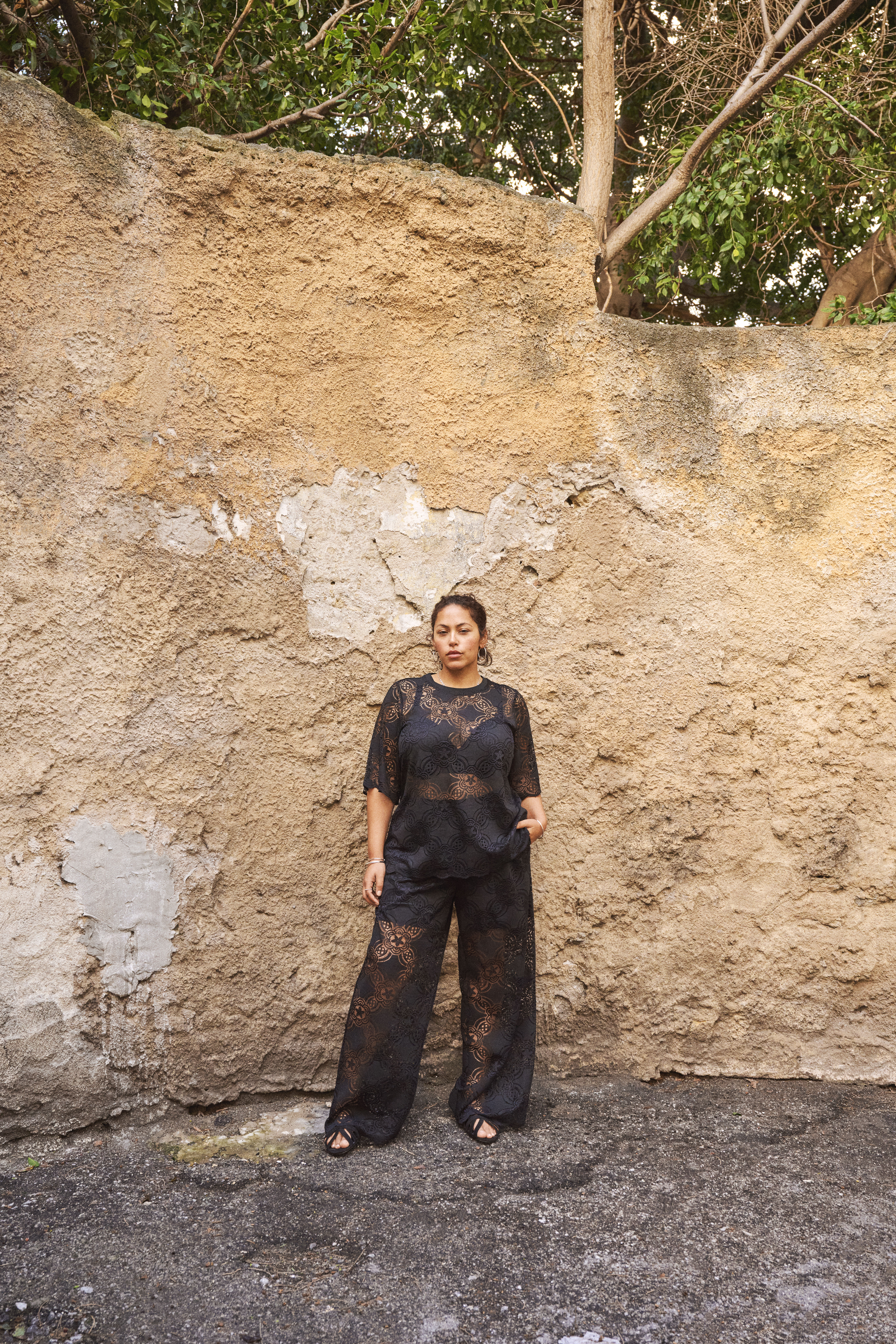 Zizzi Svart blonder sett, , Model