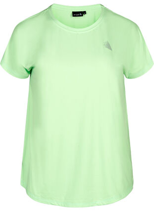 Ensfarget t-skjorte til trening, Paradise Green, Packshot image number 0