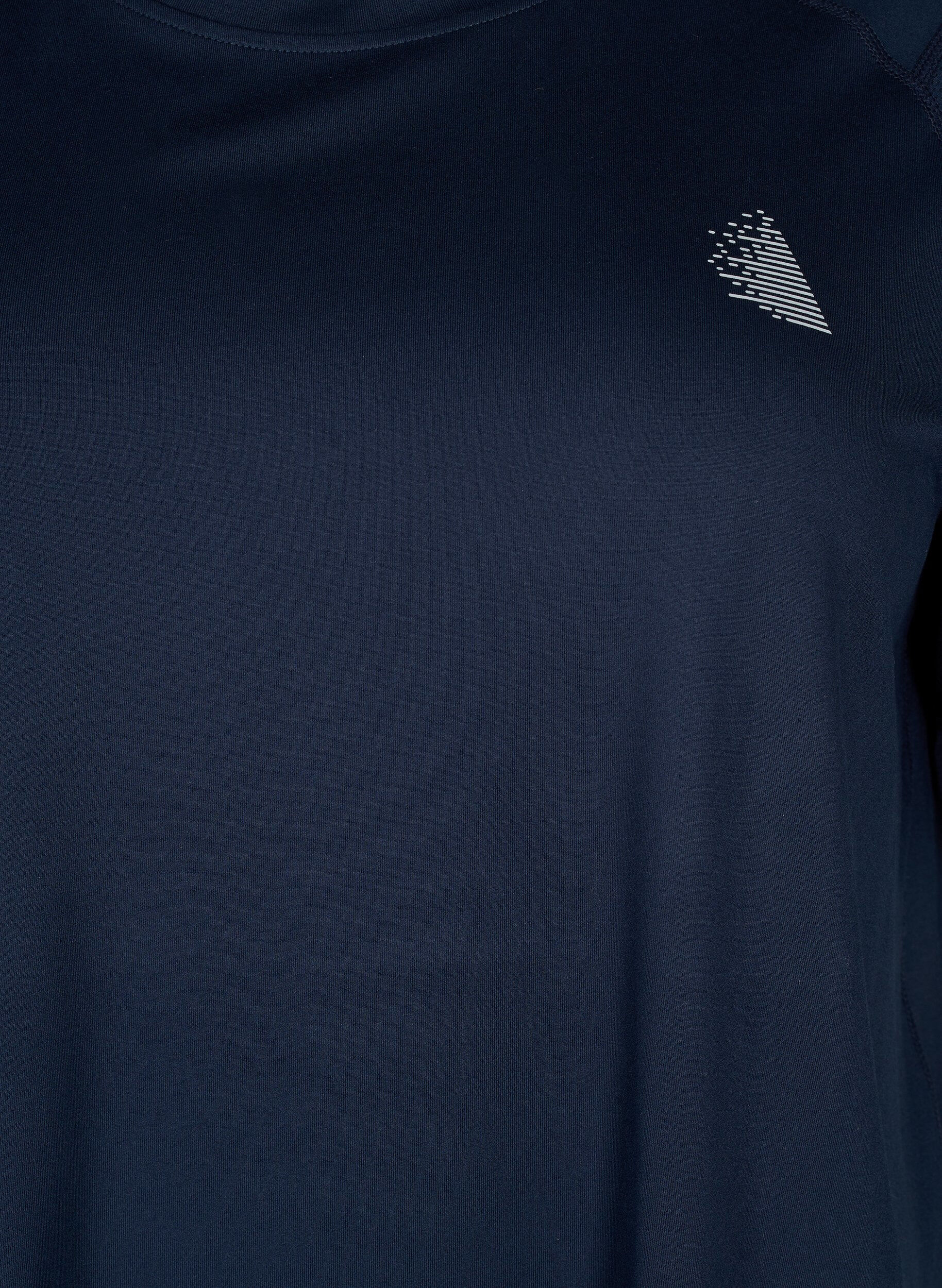 Zizzi Kortermet trenings T-skjorte med rund hals, Night Sky, Packshot image number 2