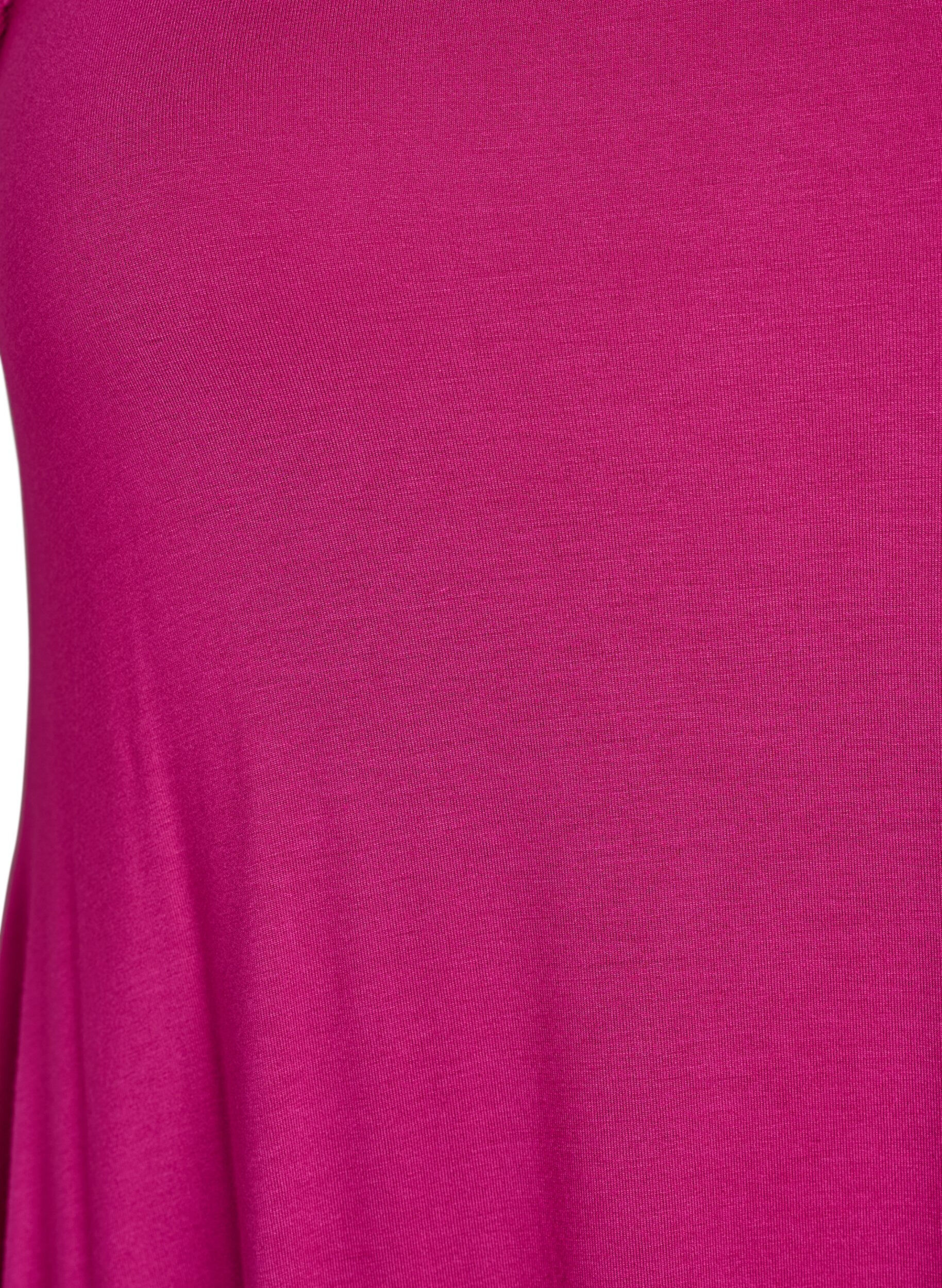 Zizzi Strandkjole i viskose med flettede stropper, Rosa, Packshot image number 2