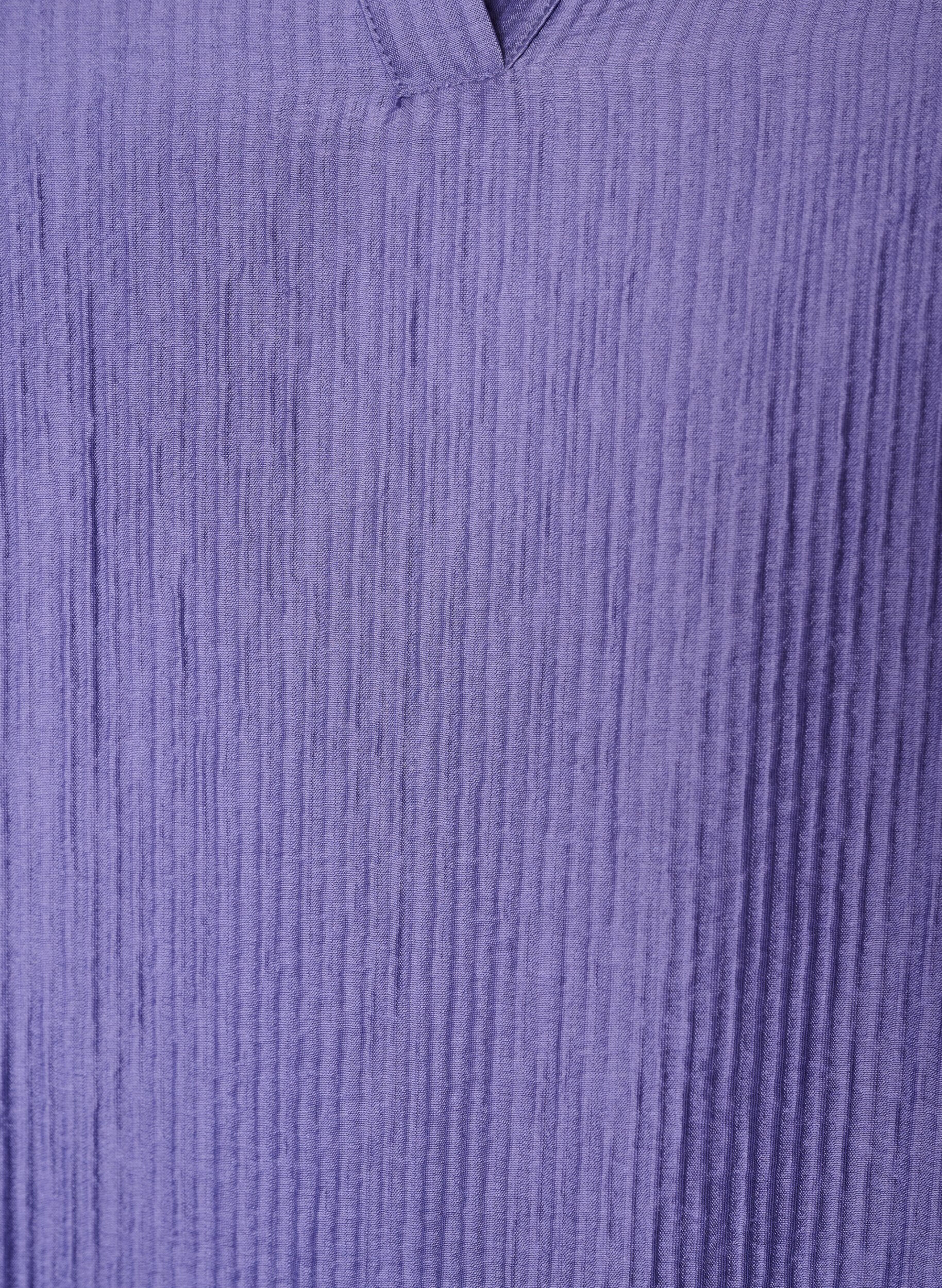 ZizziTeksturert A-line kjole, Lilla, Packshot image number 2