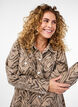 Langermet denimkjole med sebratrykk, Brown Zebra AOP, Model image number 2