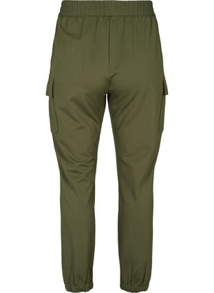 Cargobukse med elastisk midje, Forest Night, Packshot image number 1