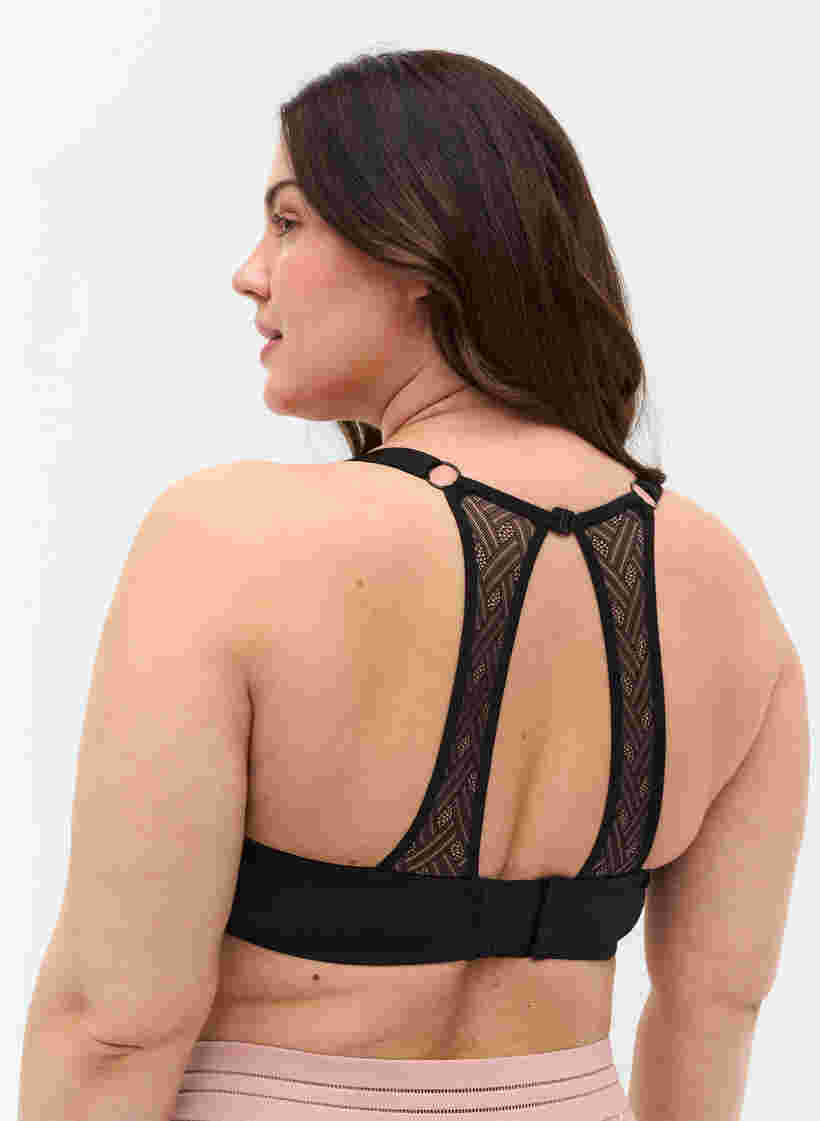 BH med bøyle og ryggdetaljer, Black, Model image number 1