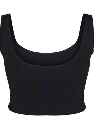 Zizzi Sømløs BH med rund hals, Black, Packshot image number 1