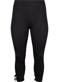 3/4-leggings i viskose med sløyfe