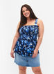 Ammevennlig topp med smock, Blue Flower Print, Model image number 0