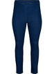 FLASH - Tettsittende jeggings med høyt liv, Blue denim, Packshot image number 0