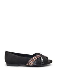 Wide fit - Spisse ballerinaflats, Svart Wide fit - Spisse ballerinaflats