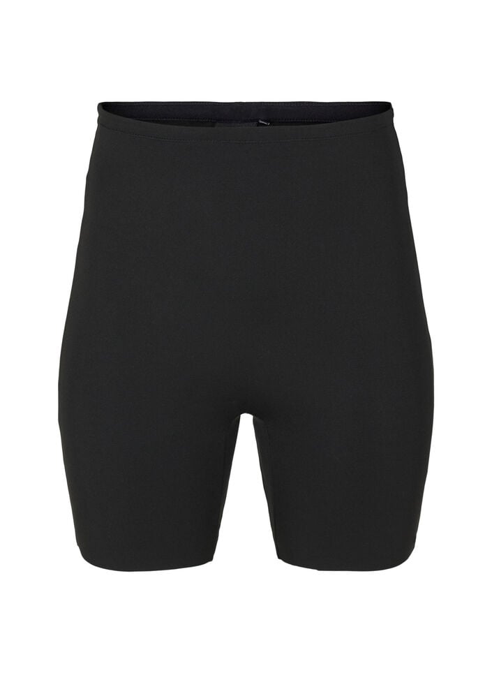 Light shapewear shorts med h&oslash;yt liv, Svart, Packshot image number 0