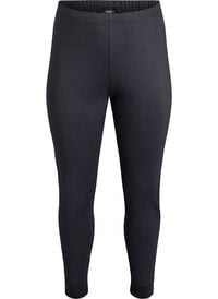 Leggings med regular midje og mønster, Svart Leggings med regular midje og mønster