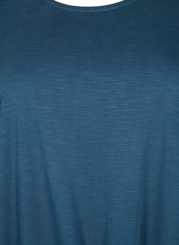 Trening t-skjorte med snøring, Midnight Navy ASS, Packshot image number 2