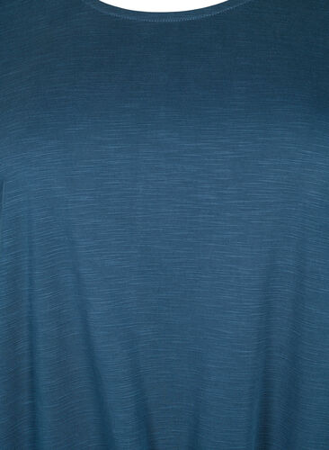 Trening t-skjorte med snøring, Midnight Navy ASS, Packshot image number 2