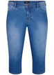 Emily knebukser i denim med smal passform, Blue Denim, Packshot image number 0
